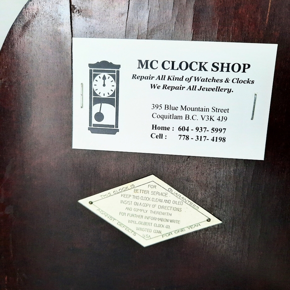 Gilbert Mantle Clock - Picture 6 of 7